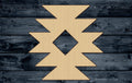 Wood Sign Cutout Aztec Tribal Native American Pattern Ancient Old 1/4 inch thick