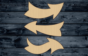 Wood Sign Cutout Arrow Trick Wonder Warped Magic Fairy Direction 1/4 inch thick