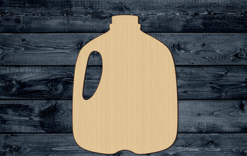 Wood Sign Cutout Tea Milk Bottle Jug Gallon 1/4 inch thick