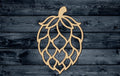 Wood Sign Cutout Beer Hop Fruit Plant Cone 1/4 inch thick
