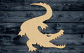 Wood Sign Cutout Crocodile Alligator Reptile Danger 1/4 inch thick