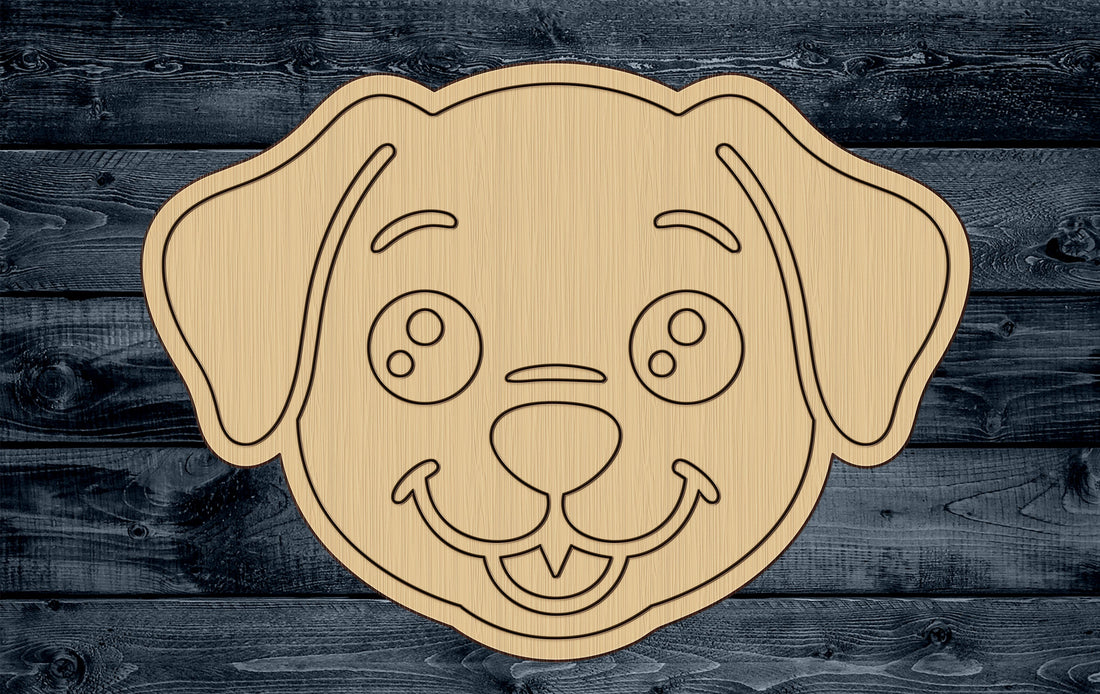 Wood Sign Cutout Dog Pup Pet Baby Animal Engraved Etched 1/16 inch thick