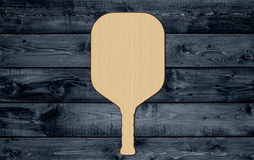Pickleball Racket Paddleball Paddle Sport Gift DIY Wood Cutout Shape Silhouette Blank Unpainted Sign 1/4 inch thick