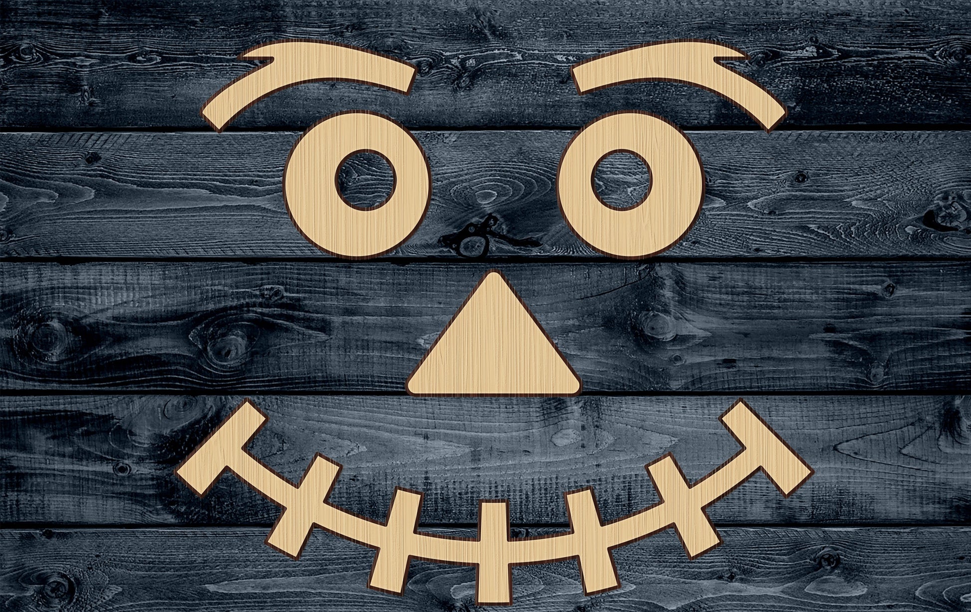 Wood Sign Cutout Scarecrow Halloween Set 1/4 inch thick