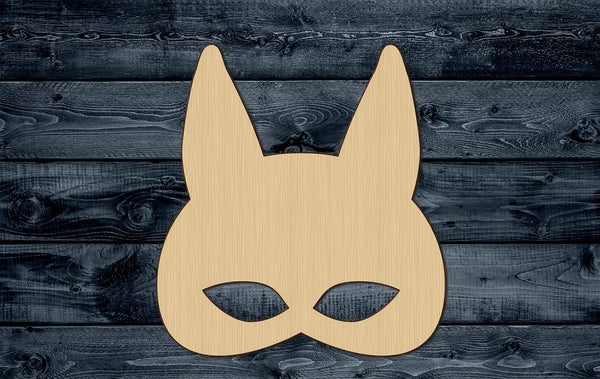 Mask Fox Carnival Mardi Gras Wood Cutout Silhouette Blank Unpainted Sign 1/4 inch thick