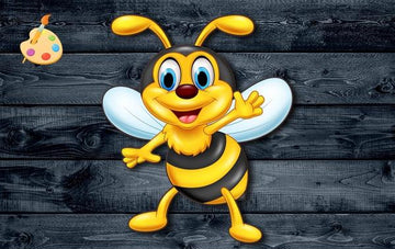12" Bee Honey Animal Insect Wood Cutout Sign 1/4 inch thick