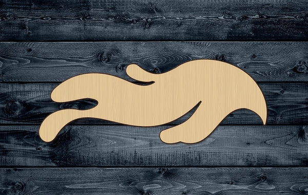 Splash Water Drip Ocean Wave Tide Splash Spill Wood Cutout Shape Silhouette Blank Unpainted Sign 1/4 inch thick