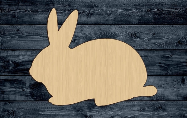 Bunny Baby Easter Rabbit Animal Wood Cutout Shape Silhouette Blank Unpainted Sign 1/4 inch thick