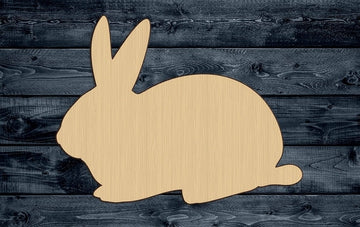 Bunny Baby Easter Rabbit Animal Wood Cutout Shape Silhouette Blank Unpainted Sign 1/4 inch thick