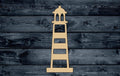 Lighthouse Lamp Sea Ocean Beach Wood Cutout Shape Silhouette Blank Unpainted Sign 1/4 inch thick