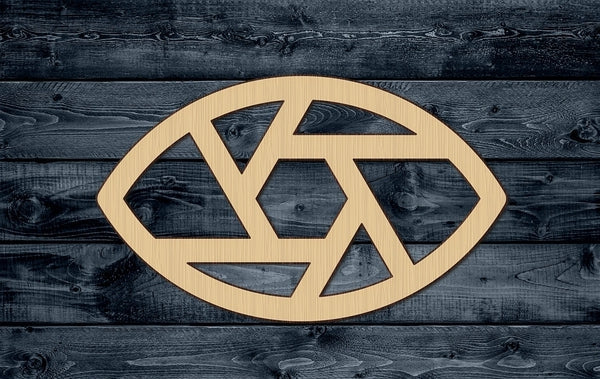 Eye Eyeball Vision Sight Surveillance Stylized Outlined Wood Cutout Shape Blank Unpainted Sign 1/4 inch thick