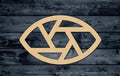 Eye Eyeball Vision Sight Surveillance Stylized Outlined Wood Cutout Shape Blank Unpainted Sign 1/4 inch thick