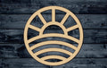 Sun Summer Farm Beach Ocean Wood Cutout Silhouette Blank Unpainted Sign 1/4 inch thick