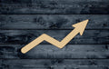 Arrow Way Pointer Growth Increase Up Wood Cutout Shape Silhouette Blank Unpainted Sign 1/4 inch thick