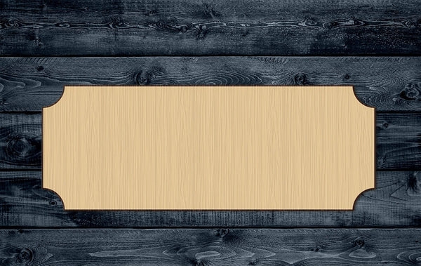 Plaque Banner Frame Wood Cutout Shape Silhouette Blank Unpainted Sign 1/4 inch thick