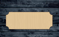 Plaque Banner Frame Wood Cutout Shape Silhouette Blank Unpainted Sign 1/4 inch thick