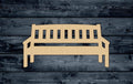 Bench Park Furniture Sofa Bed Wood Cutout Unpainted Shape Silhouette Sign 1/4 inch thick