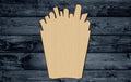 French Fries Meal Fast Food Potatoes Wood Cutout Shape Silhouette Blank Unpainted Sign 1/4 inch thick