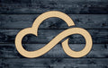 Cloud Rain Weather Outlined Stylized Sky Wood Cutout Shape Silhouette Blank Unpainted Sign 1/4 inch thick
