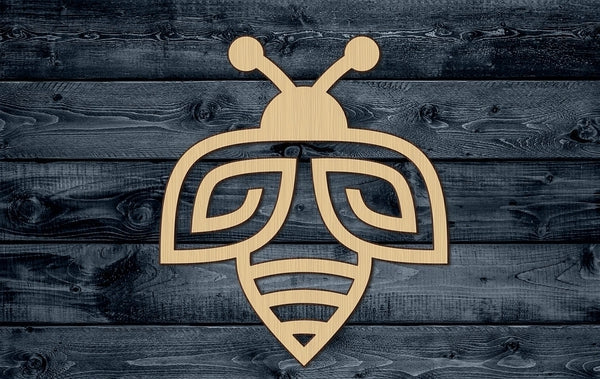 Bee Baby Honey Insect Animal Stylized Wood Cutout Shape Silhouette Blank Unpainted Sign 1/4 inch thick