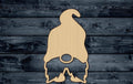 Gnome Garden Beard Elf Hat Dwarf Wood Cutout Shape Silhouette Blank Unpainted Sign 1/4 inch thick