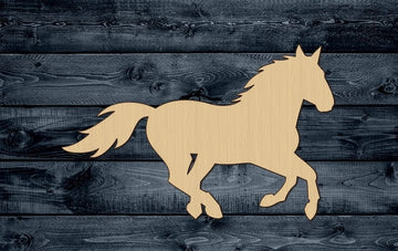 Horse Wild Animal Wood Cutout Shape Silhouette Blank Unpainted Sign 1/4 inch thick