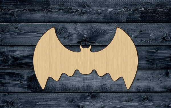 Bat Fly Halloween Wood Cutout Shape Silhouette Blank Unpainted Sign 1/4 inch thick