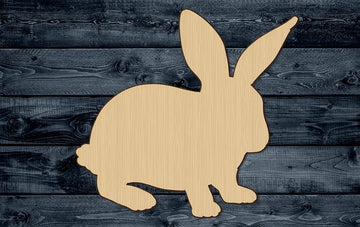 Bunny Easter Baby Kid Rabbit Animal Wood Cutout Silhouette Blank Unpainted Sign 1/4 inch thick