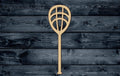 Lacrosse Goalie Stick Sport Wood Cutout Shape Silhouette Blank Unpainted Sign 1/4 inch thick