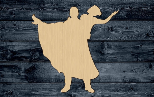 Wedding Couple Wood Cutout Shape Silhouette Blank Unpainted Sign 1/4 inch thick