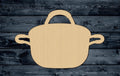 Kitchen Cooking Pot Pan Wood Cutout Shape Silhouette Blank Unpainted Sign 1/4 inch thick