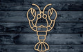 Lobster Crawfish Fish Beach Seafood Animal Wood Cutout Shape Silhouette Blank Unpainted Sign 1/4 inch thick