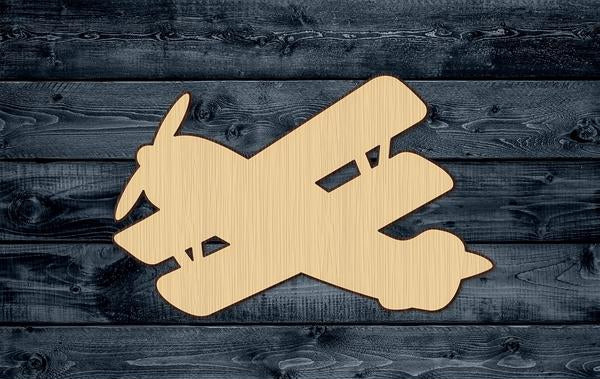 Airplane Warplane Vintage Propeller Wood Cutout Shape Contour Unpainted Sign 1/4 inch thick