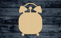 Alarm Clock Time Wood Cutout Shape Silhouette Blank Unpainted Sign 1/4 inch thick