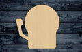 Alarm Firefighter Fire Wood Cutout Shape Silhouette Blank Unpainted Sign 1/4 inch thick