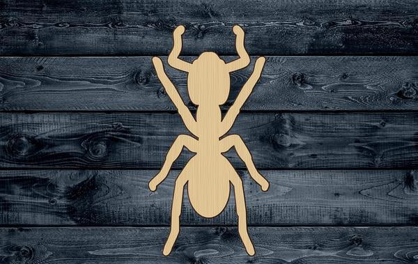 Ant Insect Wood Cutout Shape Silhouette Blank Unpainted Sign 1/4 inch thick