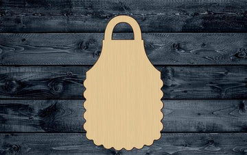 Apron Cook Kitchen Wood Cutout Shape Silhouette Blank Unpainted Sign 1/4 inch thick