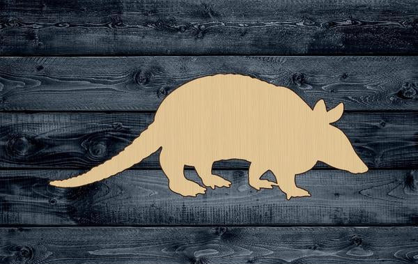 Armadillo Animal Wood Cutout Party Shape Blank Unpainted Sign 1/4 inch thick
