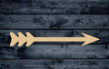 Arrow Old Ancient Wood Cutout Shape Silhouette Blank Unpainted Sign 1/4 inch thick