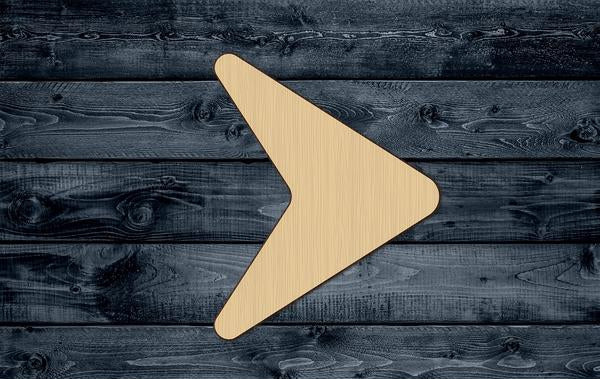 Arrow Tip Direction Wood Cutout Shape Silhouette Blank Unpainted Sign 1/4 inch thick