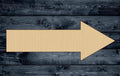 Arrow Wood Cutout Shape Silhouette Blank Unpainted Sign 1/4 inch thick