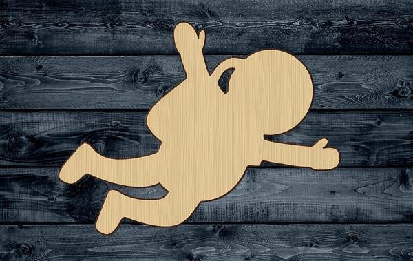 Astronaut Outer Space Wood Cutout Shape Silhouette Blank Unpainted Sign 1/4 inch thick