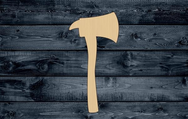 Axe Pickhead Hatchet Wood Cutout Shape Silhouette Blank Unpainted Sign 1/4 inch thick