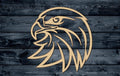 Eagle Outlined Head Bird Animal Wildlife Wood Cutout Shape Silhouette Blank Unpainted Sign 1/4 inch thick