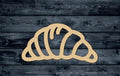 Croissant Pastry Bun Roll Bread Bakery Wood Cutout Shape Silhouette Blank Unpainted Sign 1/4 inch thick