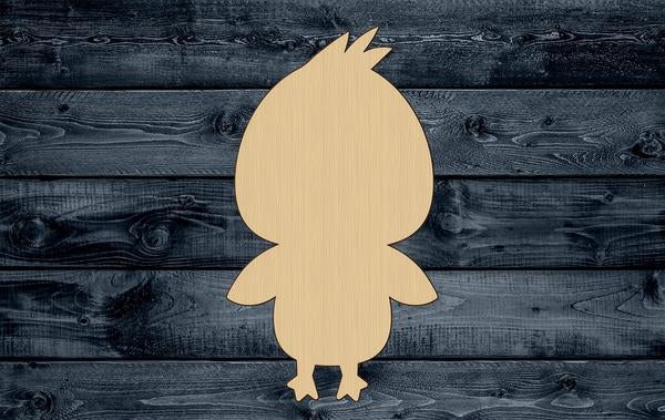 Baby Bird Wood Cutout Shape Silhouette Blank Unpainted Sign 1/4 inch thick