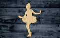 Ballerina Ballet Wood Cutout Garden Shape Silhouette Blank Unpainted Sign 1/4 inch thick