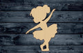 Ballet Ballerina Girl Baby Wood Cutout Shape Silhouette Blank Unpainted Sign 1/4 inch thick