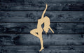 Ballet Ballerina Shape Silhouette Blank Unpainted Wood Cutout Sign 1/4 inch thick