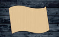 Banner Flag Wood Cutout Shape Silhouette Blank Unpainted Sign 1/4 inch thick